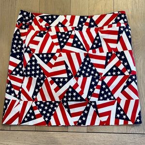 Loudmouth Womens American Flag Golf Skort size 10